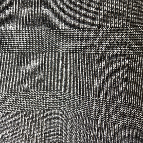Anne Klein Pants Gray Sz 14 Subtle Plaid Skinny Pull On Stretch Slim Career - Picture 8 of 13